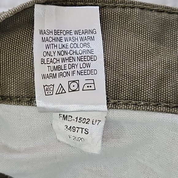 Blue Mountain Canvas Relaxed Fit 5 Pocket Pants Army Green Straight Leg EUC - Picture 13 of 14